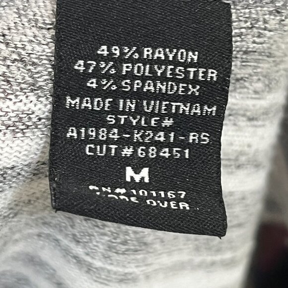 Chacha Vente Pullover Womens Gray Striped Sweater Size‎ M - Picture 6 of 6